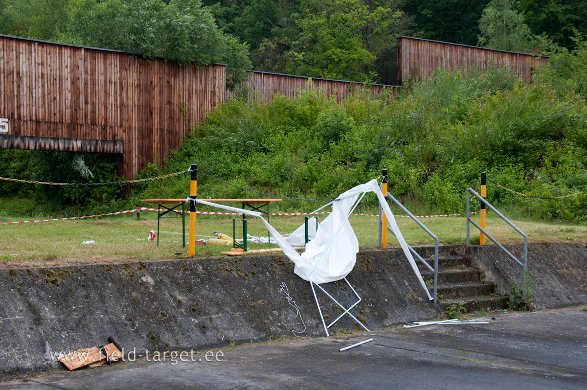 After a strong thunderstorm at night